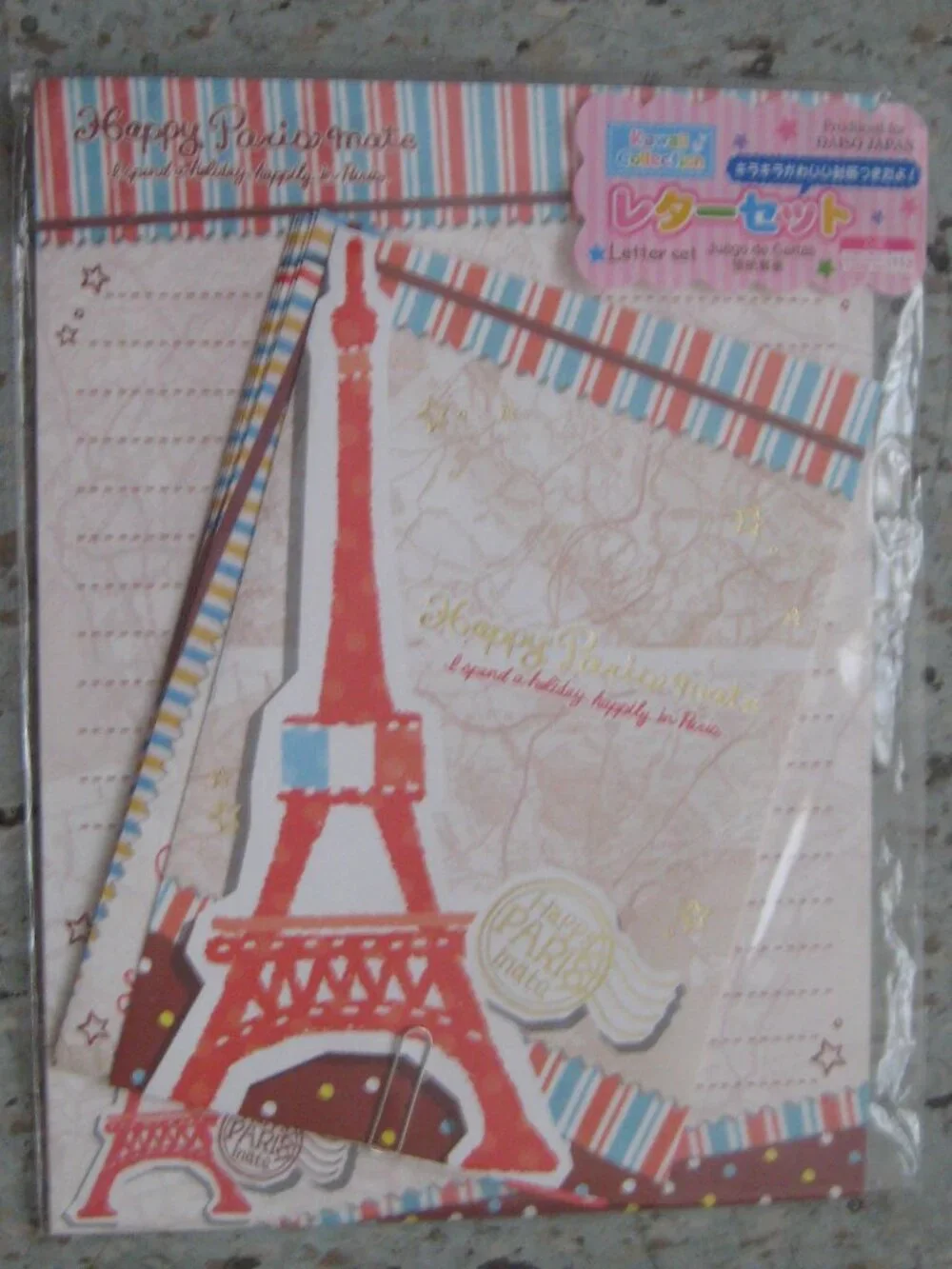 Happy Paris Mate: I Spend a holiday happily in Paris Letter Set